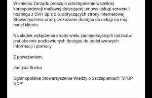 STOP NOP kłóci się publicznie o to kto powinien opłacić serwer