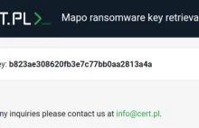 Narzędzie do odzyskania plików zaszyfrowanych Mapo ransomware