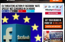 UE żąda by w 24 godzin media społecznościowe rozpoczęły cenzurę “fałszywych ...
