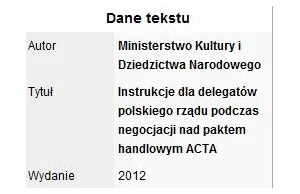 ACTA: 11 "tajnych" dokumentów, które niedawno ujrzały światło dzienne