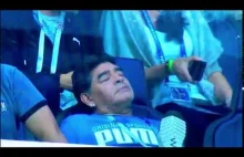Maradona odleciał na meczu Argentyny