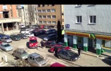 Gdynia - Straż Miejska - Blokada pod publiczkę