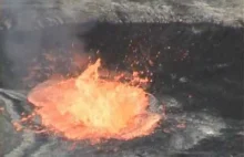 reakcja wulkanu na wpadnięcie człowieka
