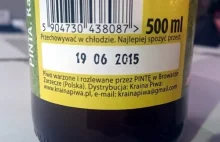 PINTA a ja pale ale z datą do 19.06.2015 - wycofane