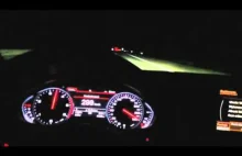 Hamowanie z 300km/h do 90km/h Audi A8L.