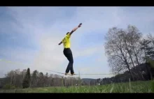 Fajny filmik przedstawiający slackline