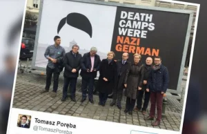 Akcja "Death Camps Were Nazi German" przed PE w Brukseli