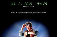 Marty McFly dzisiaj przybędzie do naszych czasów!