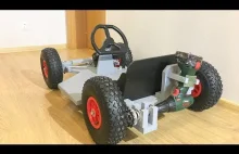 Mini gokart napędzany wkrętarką akumulatorową