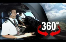 Wideo panorama 360° z lotu Airbusa A320