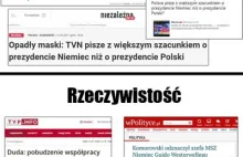 Samozaoranie reżimowych pismaków w sprawie ,,skandalicznego'' paska na TVN24a