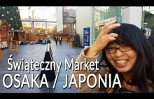 Świąteczny market w Osace w Japonii