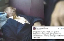 Śpiący „Putin” w elektryczce. Zdjęcie hitem sieci