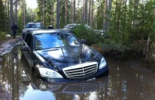 Off-road w zaciszu S-Class