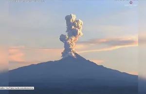 Potężna erupcja meksykańskiego wulkanu