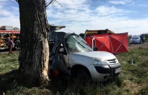 Nie żyje 18-latka! Auto, w którym jechały 3 osoby, uderzyło w...