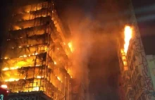 Budynek w Brazylii zawalił się podczas pożaru