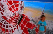 Spiderman mural son's room