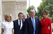 Trump komplementuje Brigitte Macron- lewicowe media:"to brak kultury i chamstwo"