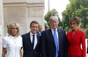 Trump komplementuje Brigitte Macron- lewicowe media:"to brak kultury i chamstwo"