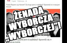 ŻENADA WYBORCZA// Ustawiony teścik wyborczy na wyborcza.pl