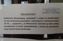 Kraków. Niszczą samochody z obcymi tablicami.