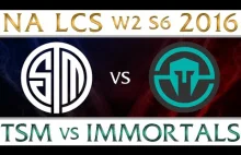 TSM vs Immortals NA LCS Week 2 Day 1 Spring 2016 Season 6 Team Solomid v...