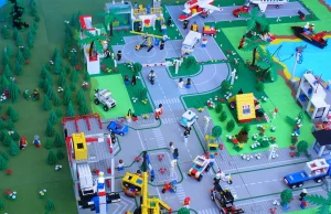Papierowe płyty podłoża pod scenerie z klocków Lego