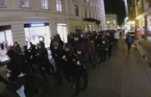 Warszawa: Anarchistyczne demo w 75 rocznicę Nocy Kryształowej