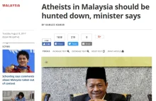 Władze Malezji i muzułmańska społeczność polują na ateistów