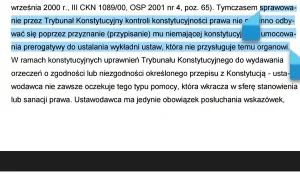 Sąd Najwyższy w 2009: orzeczenia TK nie są wiążące! Dziś broni...