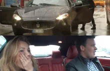 Zakup kontrolowany - empek rozwalił drzwi w Maserati podczas programu [wideo]