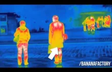 People farting in public (Thermal camera