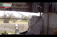 Syria - czołgi w mieście sierpień 2014