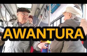 Awantura w Autobusie większość pasażerów obraża dziadka
