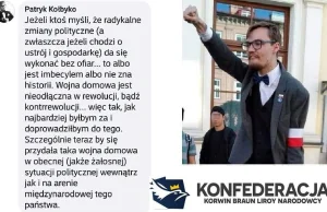 Słynny monarchista nawołuje do obalenia demokracji drogą kontrrewolucji.