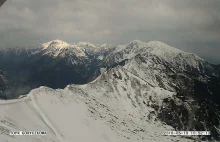 Aktualny widok na Góry Tatry Wysokie w Zakopanem