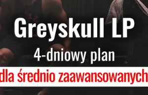 Program treningowy na siłownie dla średnio zaawansowanych - 4 dniowy