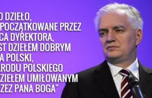 Gowin w szkole o. Rydzyka nie mógł się jej nachwalić. A Rydzyk żartował o...