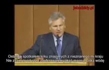 Aleksander Kwaśniewski o spotkaniu z nieznajomymi