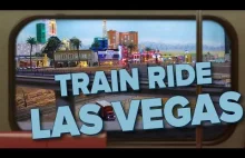 Przejazd pociągiem z świątecznej wioski do Las Vegas