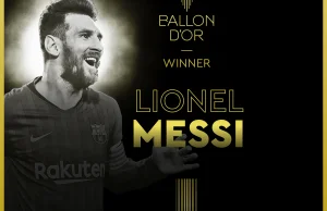 Zwycięzcą Złotej Piłki zostaje po raz kolejny Lionel Messi