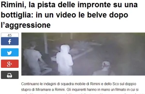 Włoskie media opublikowały wizerunki sprawców napadu w Rimini