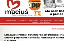 Fundacja "Maciuś" odpowiada: "Sfinansowaliśmy 1,4 mln posiłków...