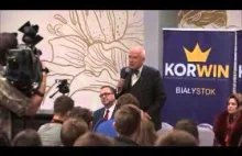 17.10.2015 Janusz Korwin-Mikke w Białymstoku