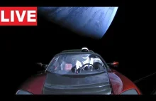 LIVE: Starman Driving in Space after Successful Heavy Falcon Launch...