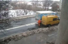 Wałbrzych naprawa drogi. Repair of roads.