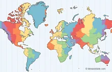 Interaktywna mapa stref czasowych