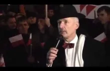 Janusz Korwin-Mikke i jego podniosłe przemówienie na Marszu Niepodległości...
