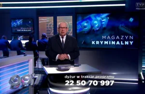 "Magazyn kryminalny 997" znika z TVP 2 po zacytowaniu opinii w Radio Maryja.